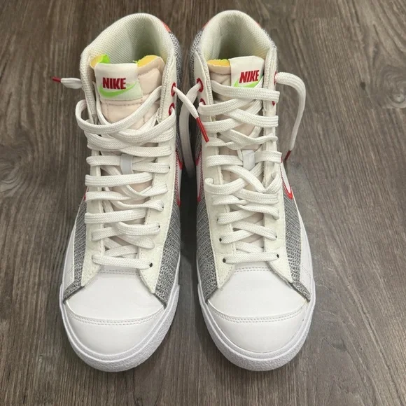 Nike Blazer Mid ’77 – Grey/Sport Red/Electric Green – Size 8.5 - Picture 3 of 14